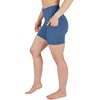 image:imageYogalicious Womens High Waisted Biker Shorts Workout Running Spandex Yoga Shorts 35 5 7 9Faded Denim 5