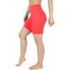 image:imageYogalicious Womens High Waisted Biker Shorts Workout Running Spandex Yoga Shorts 35 5 7 9Fiery Coral 7