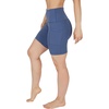 image:imageYogalicious Womens High Waisted Biker Shorts Workout Running Spandex Yoga Shorts 35 5 7 9Gray Blue 7