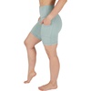 image:imageYogalicious Womens High Waisted Biker Shorts Workout Running Spandex Yoga Shorts 35 5 7 9Green Milieu 7