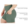 image:imageYogalicious Womens High Waisted Biker Shorts Workout Running Spandex Yoga Shorts 35 5 7 9Lily Pad 5