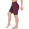 image:imageYogalicious Womens High Waisted Biker Shorts Workout Running Spandex Yoga Shorts 35 5 7 9Mauve Wine 9