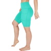 image:imageYogalicious Womens High Waisted Biker Shorts Workout Running Spandex Yoga Shorts 35 5 7 9Mint Leaf 9
