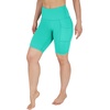 image:imageYogalicious Womens High Waisted Biker Shorts Workout Running Spandex Yoga Shorts 35 5 7 9Mint Leaf 9