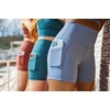 image:imageYogalicious Womens High Waisted Biker Shorts Workout Running Spandex Yoga Shorts 35 5 7 9Ocean Silk 9
