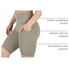 image:imageYogalicious Womens High Waisted Biker Shorts Workout Running Spandex Yoga Shorts 35 5 7 9Oregano 9