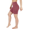 image:imageYogalicious Womens High Waisted Biker Shorts Workout Running Spandex Yoga Shorts 35 5 7 9Rouge Blush 7