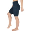image:imageYogalicious Womens High Waisted Biker Shorts Workout Running Spandex Yoga Shorts 35 5 7 9Tucson Teal 9