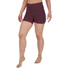 image:imageYogalicious Womens High Waisted Biker Shorts Workout Running Spandex Yoga Shorts 35 5 7 9Windsor Wine 35