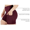 image:imageYogalicious Womens High Waisted Biker Shorts Workout Running Spandex Yoga Shorts 35 5 7 9Windsor Wine 5