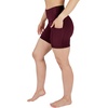 image:imageYogalicious Womens High Waisted Biker Shorts Workout Running Spandex Yoga Shorts 35 5 7 9Windsor Wine 5