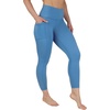 image:imageYogalicious Womens High Waisted Leggings Squat Proof Workout Running Yoga PantsBlue Fusion Lux