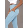 image:imageYogalicious Womens High Waisted Leggings Squat Proof Workout Running Yoga PantsFaded Denim Lux