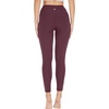 image:imageYogalicious Womens High Waisted Leggings Squat Proof Workout Running Yoga PantsMauve Wine Nude Tech