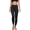 image:imageYogalicious Womens High Waisted Leggings Squat Proof Workout Running Yoga PantsOnyx Black Lux
