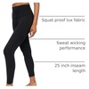 image:imageYogalicious Womens High Waisted Yoga Legging Elastic Free Squat Proof Ankle Length Lux Workout PantBlack