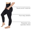 image:imageYogalicious Womens High Waisted Yoga Legging Elastic Free Squat Proof Ankle Length Lux Workout PantBlack WPocket