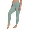 image:imageYogalicious Womens High Waisted Yoga Legging Elastic Free Squat Proof Ankle Length Lux Workout PantChinois Green