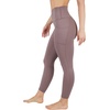 image:imageYogalicious Womens High Waisted Yoga Legging Elastic Free Squat Proof Ankle Length Lux Workout PantMocha WPocket