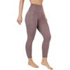 image:imageYogalicious Womens High Waisted Yoga Legging Elastic Free Squat Proof Ankle Length Lux Workout PantMocha WPocket