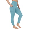 image:imageYogalicious Womens High Waisted Yoga Legging Elastic Free Squat Proof Ankle Length Lux Workout PantSmoke Blue WPocket