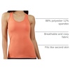 image:imageYogalicious Womens Lightweight Tank Top Soft Racerback Workout Yoga Sleeveless Quick Dry TopCopper IronHtr Charcoal