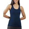image:imageYogalicious Womens Lightweight Tank Top Soft Racerback Workout Yoga Sleeveless Quick Dry TopDark NavyHeather Grey