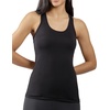 image:imageYogalicious Womens Lightweight Tank Top Soft Racerback Workout Yoga Sleeveless Quick Dry TopHtr GreyBlack