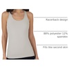 image:imageYogalicious Womens Lightweight Tank Top Soft Racerback Workout Yoga Sleeveless Quick Dry TopNacreous CloudGardenia