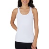 image:imageYogalicious Womens Lightweight Tank Top Soft Racerback Workout Yoga Sleeveless Quick Dry TopWhiteBlack