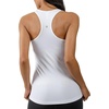 image:imageYogalicious Womens Lightweight Tank Top Soft Racerback Workout Yoga Sleeveless Quick Dry TopWhiteHtr Charcoal