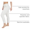 image:imageYogalicious Womens Straight Leg Pant High Waisted Yoga Workout PantsGardenia
