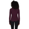 image:imageYogalicious Womens Ultra Soft Lightweight Full Zip Yoga Jacket with PocketsCabernet Nude Tech