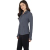 image:imageYogalicious Womens Ultra Soft Lightweight Full Zip Yoga Jacket with PocketsHeather Charcoal Nude Tech