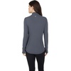 image:imageYogalicious Womens Ultra Soft Lightweight Full Zip Yoga Jacket with PocketsHeather Charcoal Nude Tech