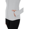 image:imageYogalicious Womens Ultra Soft Lightweight Full Zip Yoga Jacket with PocketsHeather Light Grey Nude Tech