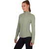 image:imageYogalicious Womens Ultra Soft Lightweight Full Zip Yoga Jacket with PocketsIceberg Green Lux