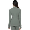 image:imageYogalicious Womens Ultra Soft Lightweight Full Zip Yoga Jacket with PocketsMulled Basil Nude Tech