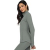 image:imageYogalicious Womens Ultra Soft Lightweight Full Zip Yoga Jacket with PocketsMulled Basil Nude Tech