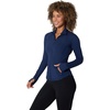 image:imageYogalicious Womens Ultra Soft Lightweight Full Zip Yoga Jacket with PocketsNaval Blue Lux