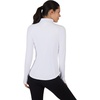image:imageYogalicious Womens Ultra Soft Lightweight Full Zip Yoga Jacket with PocketsWhite Lux
