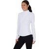 image:imageYogalicious Womens Ultra Soft Lightweight Full Zip Yoga Jacket with PocketsWhite Lux