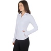 image:imageYogalicious Womens Ultra Soft Lightweight Full Zip Yoga Jacket with PocketsWhite Nude Tech