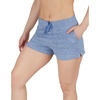 image:image90 Degree By Reflex Lightweight Lounge Heather Shorts Drawstring Casual Summer Sleep Short Shorts for WomenHeather Blue Indigo