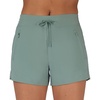 image:image90 Degree By Reflex Stretch Woven Lightweight Walking Shorts with Side PocketsChinois Green Zipper Pocket