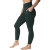 image:image90 Degree By Reflex Womens Leggings High Waisted Elastic Free Ankle Length with Side PocketsRich Pine