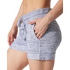 image:image90 Degree By Reflex Womens Soft Sweat Shorts High Waisted Drawstring Lounge Shorts with PocketsHeather Grey