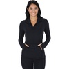 image:imageYogalicious Half Zip Lightweight Workout Long Sleeve Athletic Jacket with Front Pockets and ThumbholesBlack