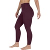 image:imageYogalicious Squat Proof Fleece Lined Legging High Waisted Thermal Winter Running Pants for WomenMauve Wine