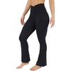 image:imageYogalicious Womens Flare Legging Crossover High Waisted Squat Proof Bootcut Yoga Pant 29315Black 29